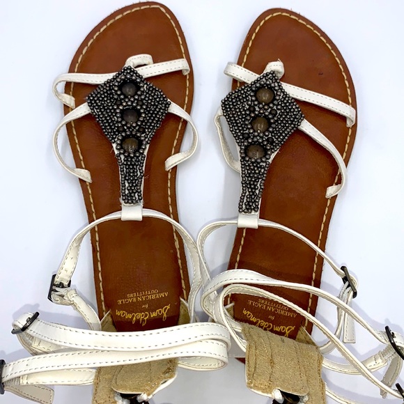 Sam Edelman for American Eagle Beaded Gladiator Sandals Size 8 - Picture 3 of 14
